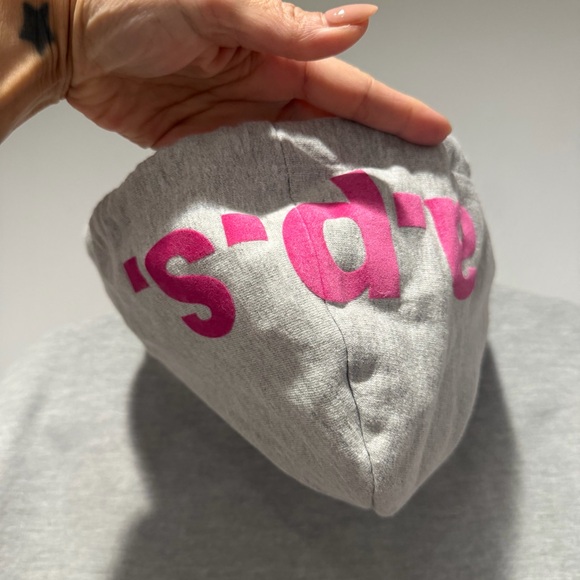 NEW Apres Surf Felpa Coco Beach Gray Pink Green Hoodie Size Medium - Picture 14 of 14